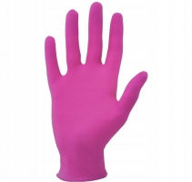 Перчатки нитриловые неопудренные "Розовые" M (100шт/уп) (10 упак/кор)